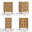 Commode 3 tiroirs, commode pour chambre à coucher, table de chevet moderne Mid-Century