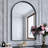 Arched Bathroom Mirror Vanity Wall Mirror,High-Strength Tempered Glass and Aluminum Alloy Framed French Cleat Mounted Wall & Bathroom Mirror-2007018113-2007018115