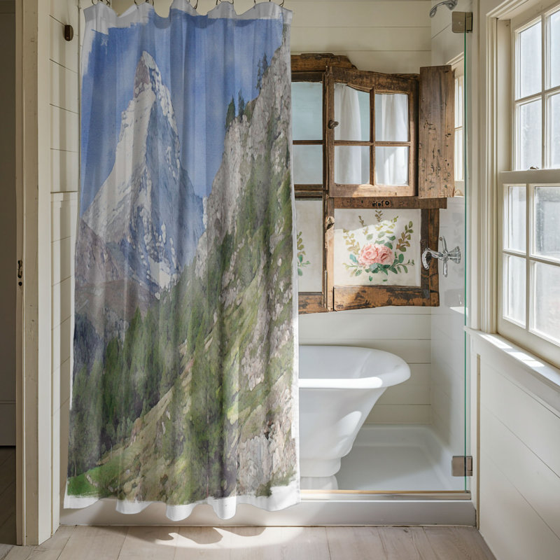Caslin Shower Curtain, 74"H x 71"W