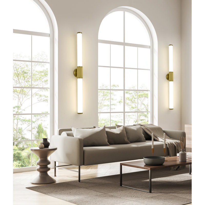 Meuble-lavabo 1 lumière 40,5 po Easmor, Doré