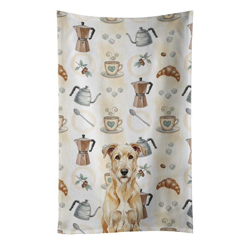 Serviette de cuisine Wheaten Irish Wolfhound, Lévrier irlandais Wheaten