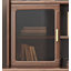 Bureau en noyer avec huche et rangement