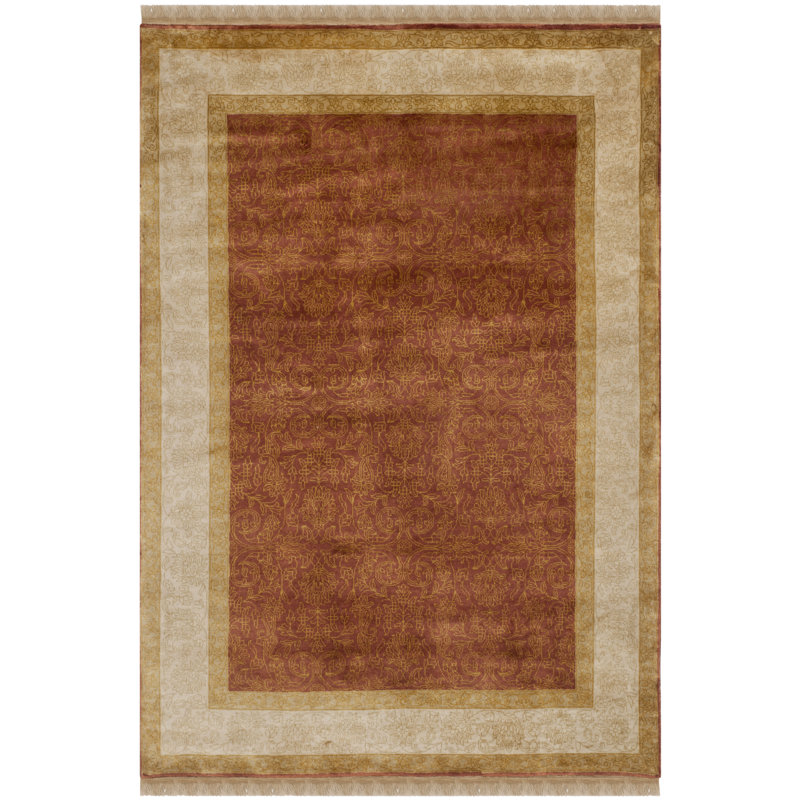 Tapis oriental en laine noué à la main Gr497, 6'-0" X 9'-0" Rectangle