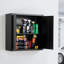 Metal Wall Cabinet 30 inch Wall Mounted Cabinet with Adjustable Shelf