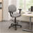Jea Drafting Stool Chair, Adjustable, Gray Tweed, Round Footring-118318898
