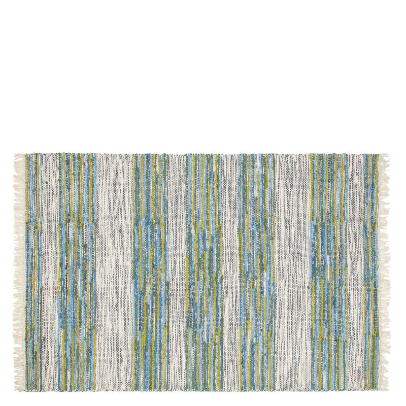 Zanshi Cobalt Rug, Rectangle 5'3" x 8'6"