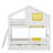 Bunk Bed With 2 Drawers, 1 Storage Box, 1 Shelf, Window And Roof-547494147