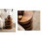 Stacked Solid Wood End Table-415465207