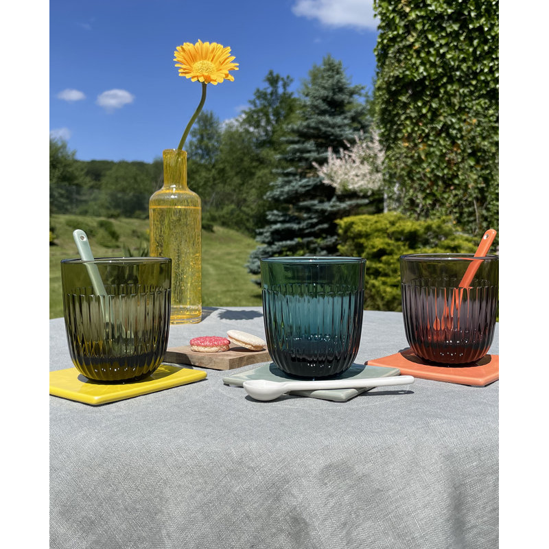 Quessant Drinking Glass, Green