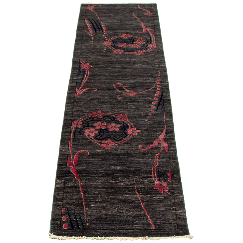 Tapis de couloir en Tapis décoratif laine de conception unique noué à la main New Age 2 pi 6 po x 10 pi 9 po Deshaunda