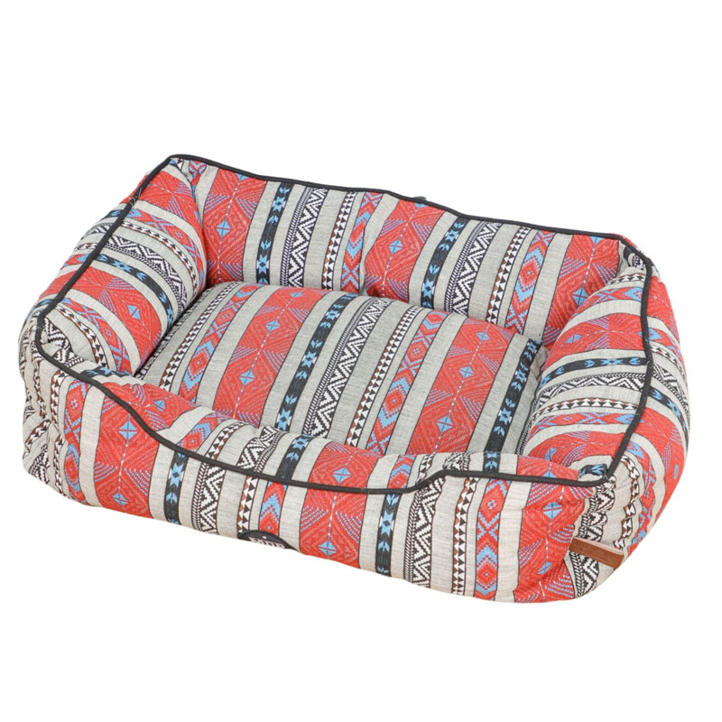 Aztec Bolster Pet Bed