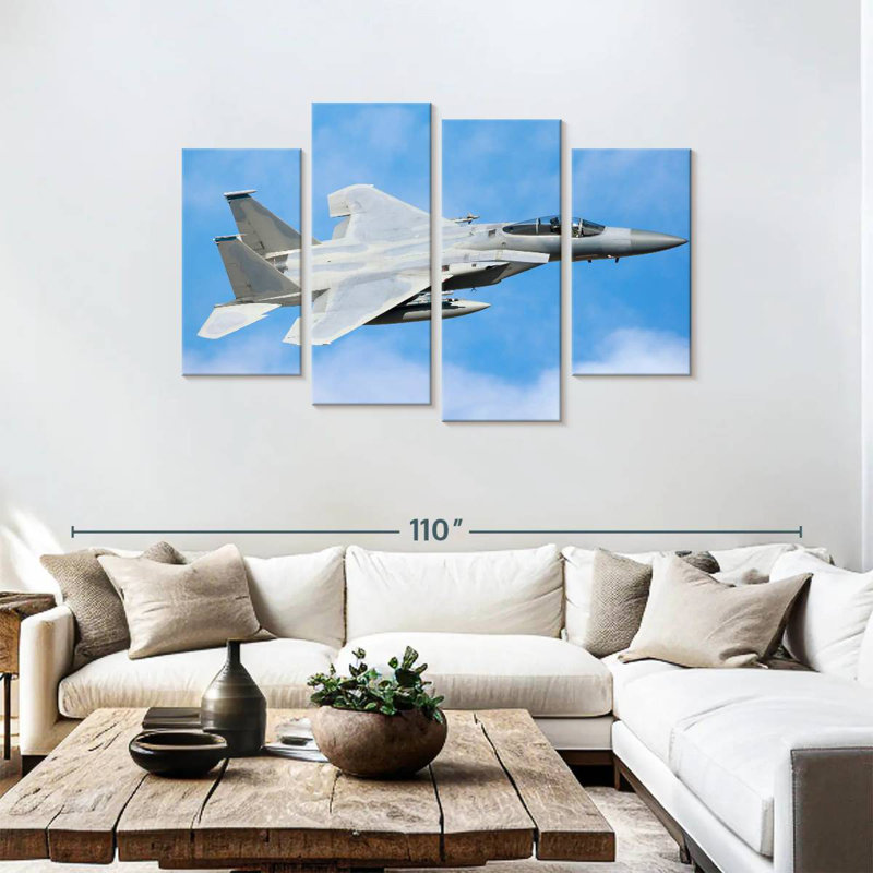 Avion militaire Mait F-15, H 48 po x l 75 po
