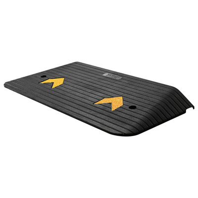 Upgraded Rubber Threshold Ramp, 3" Rise Door Ramp with 1 Channel, Natural Rubber Car Ramp with Non-Slip Textured Surface, 33069 lbs Load Capacity Curb Ramp for Wheelchair and Scooter