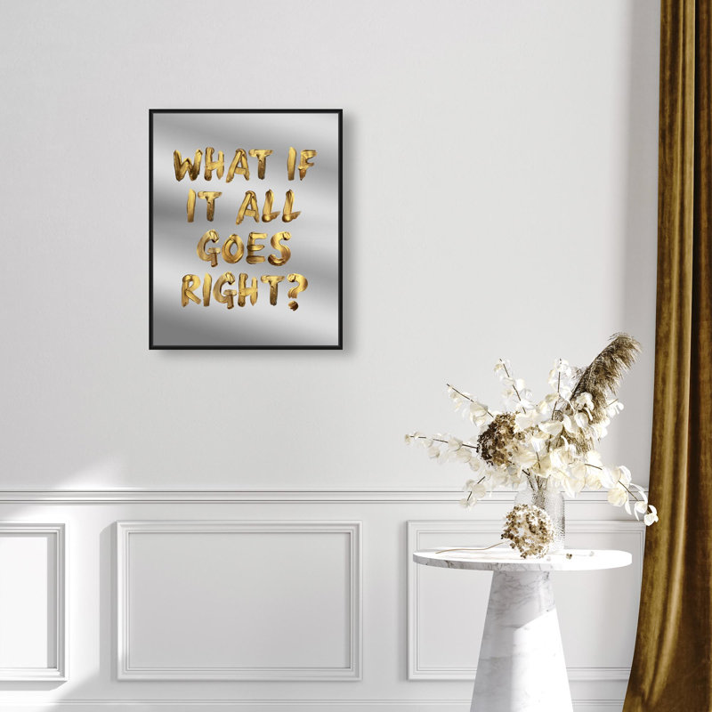 Oliver Gal Perfect Alignment Mirror Typography - Printed Mirror Wall Art