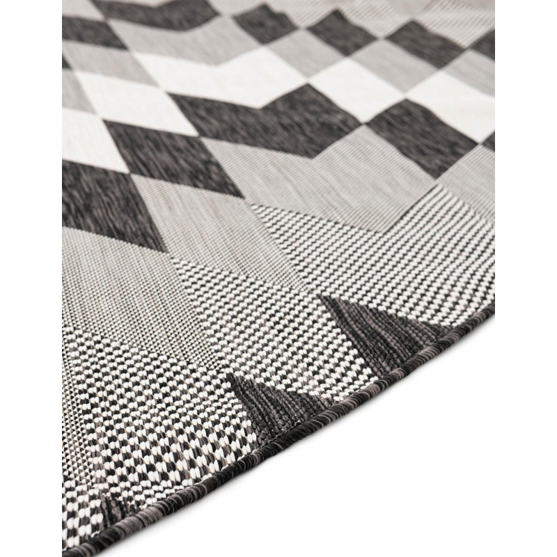 Blox Hower Indoor/Outdoor Area Rug, Round 6'1"