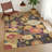 Machine Washable Indoor/Outdoor Chantille ACN2293 Floral Rug-162205972