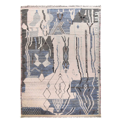 Hand Knotted Wool Abstract Rug