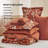 Bedsure Bed in a Bag - Reversible Flroal & Plant Pattern Printed with Comforters, Sheets, Pillowcases & Shams, 89GSM-110389569