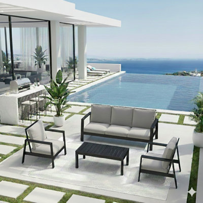 Ensemble de mobilier d'extérieur 4 pièces 4 pièces