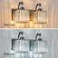 Luminaire de meuble-lavabo moderne avec abat-jour en cristal, éclairage sur miroir pour un décor de salle de bain élégant-188775288-188775266