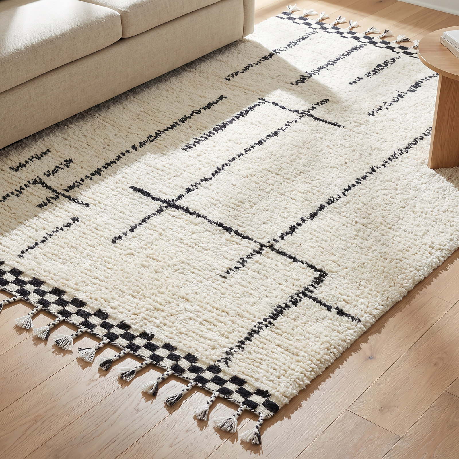 Keon Hand-Woven Abstract Rug, Rectangle 8' x 10'