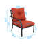 Chaise de patio avec coussins Jenalea