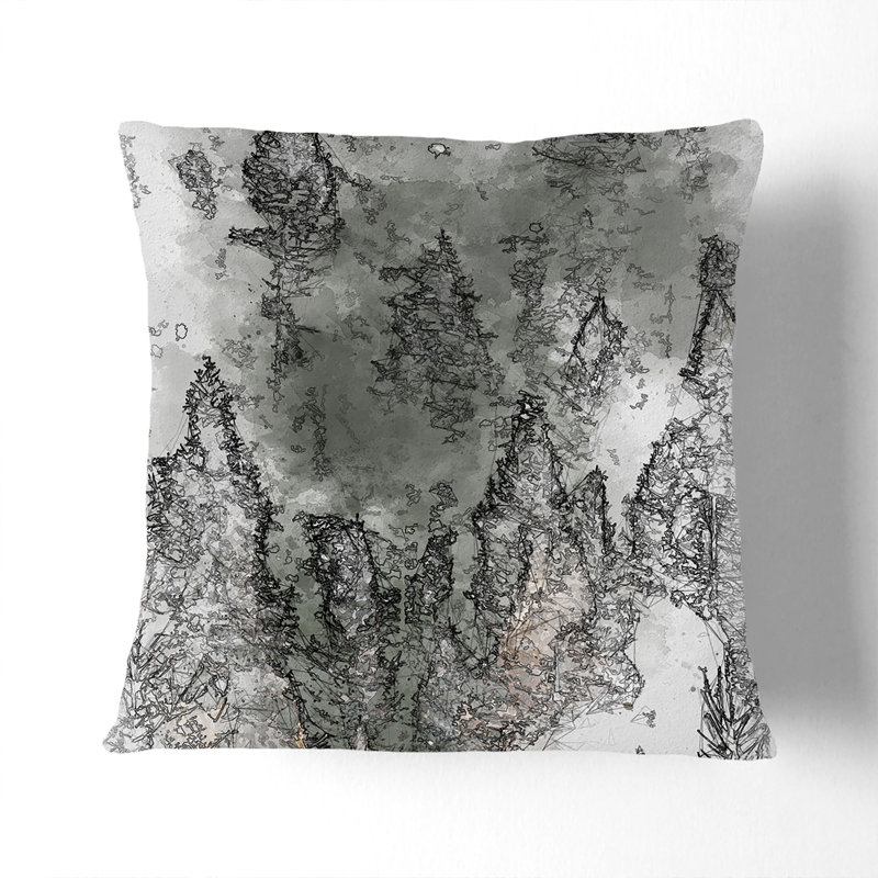 Square Throw Cushion, Black, 55cm H x 55cm W x 20cm D