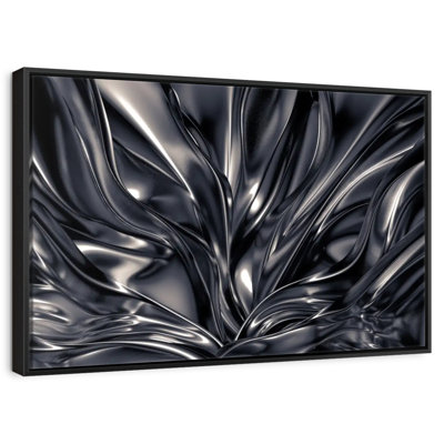 Avery Black And Silver Abstract