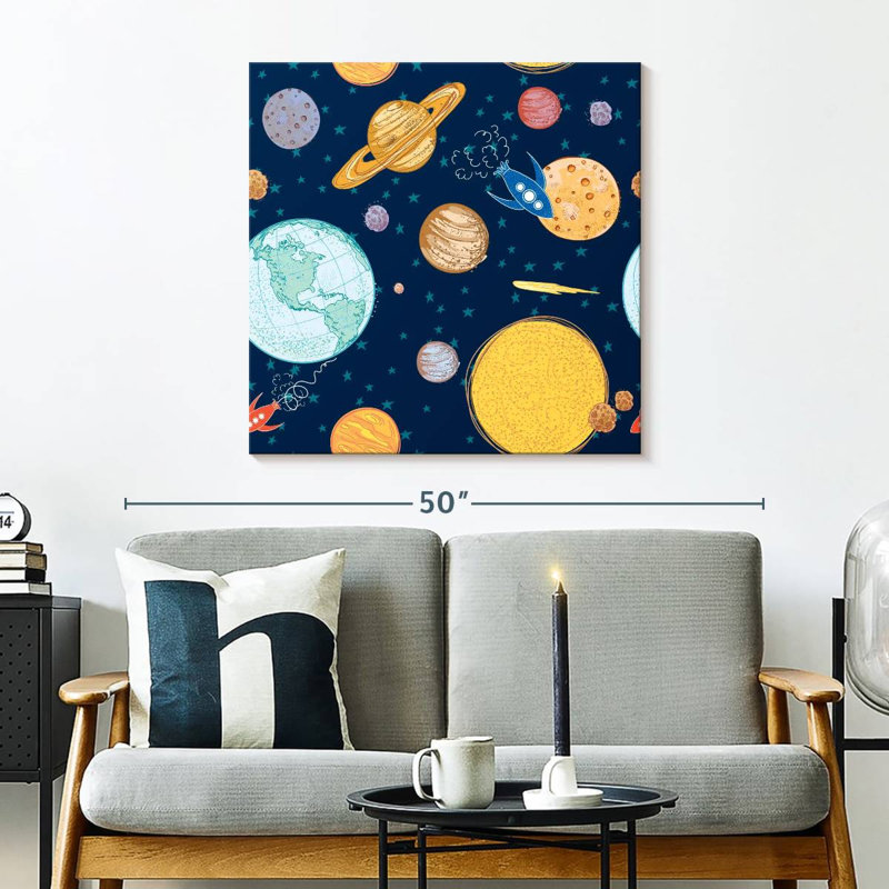 Oberle Space Journey Pattern, 30" H x 30" W