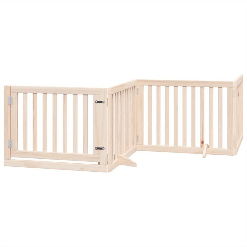 Garlan Solid Wood Dog House Door, Beige, 60cm H x 480cm W x 2cm D