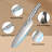 Kuisine 15 Pcs Kitchen Knife Block Set High Carbon Stainless Steel Blade Ergonomic Handle Chef Knife Set With Self-Sharpening Acacia Wood Knife Block