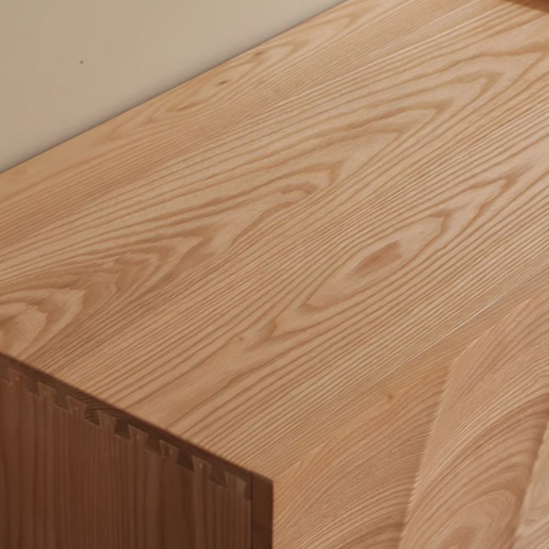 Meuble télé en bois massif, L 86,61 po