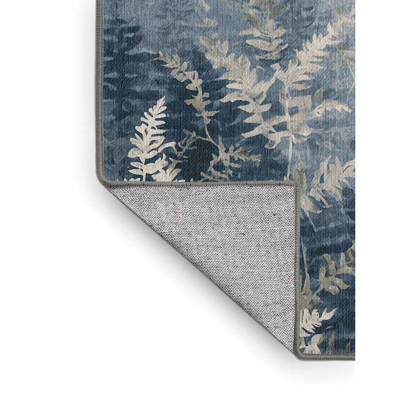 Tapis gris lavable à la machine, Rectangle 4 pi x 6 pi