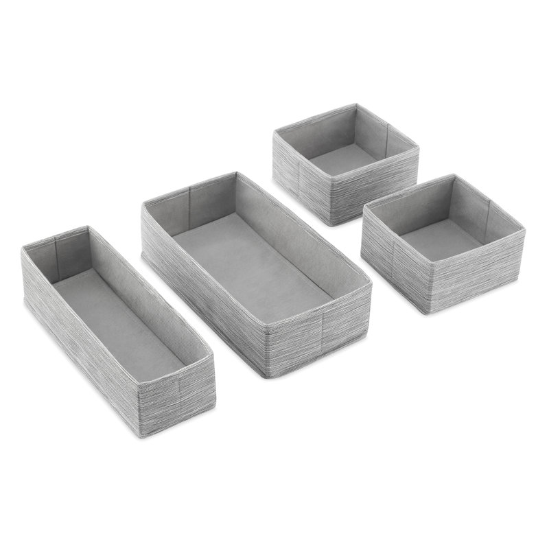 Dotted Line™ Decorative Bin, Gray