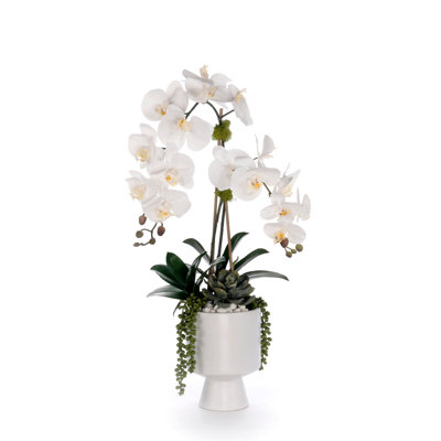 Faux Floral in Pot