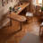 L-shaped corner home-made solid wood computer desk-1007134941