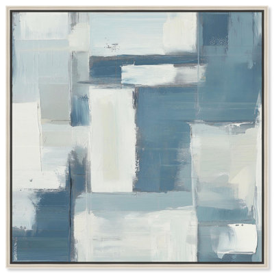 Deconstructed Blue III Canvas Blue Abstract Art by 