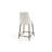 Jerri Wyatt Upholstered Bar Stool In Ricotta Boucle And Bronze Metal-907989613
