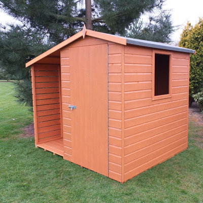 Lewis Shed with Log Store