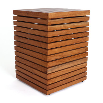 Teak Barn Door Stool (Modern) by Millwood Pines