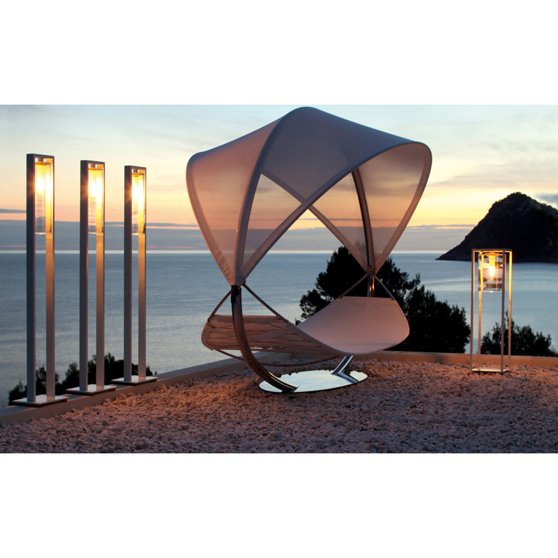 Dome Floor Lamp, Black, Clear