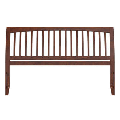 Omariah Solid Wood Traditional Slat Sleigh Headboard