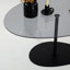 Table basse industrielle moderne avec plateau 100% verre trempé, 35,4 x 15,7 x 23,6 pouces | Pieds robustes en métal, finition gris foncé et noir | Démonté pour un assemblage facile, parfait pour le salon et le bureau-2077193406-2077193404