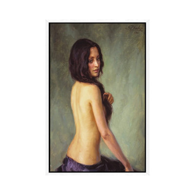 Brunette 1 Piece Wall Art on Canvas