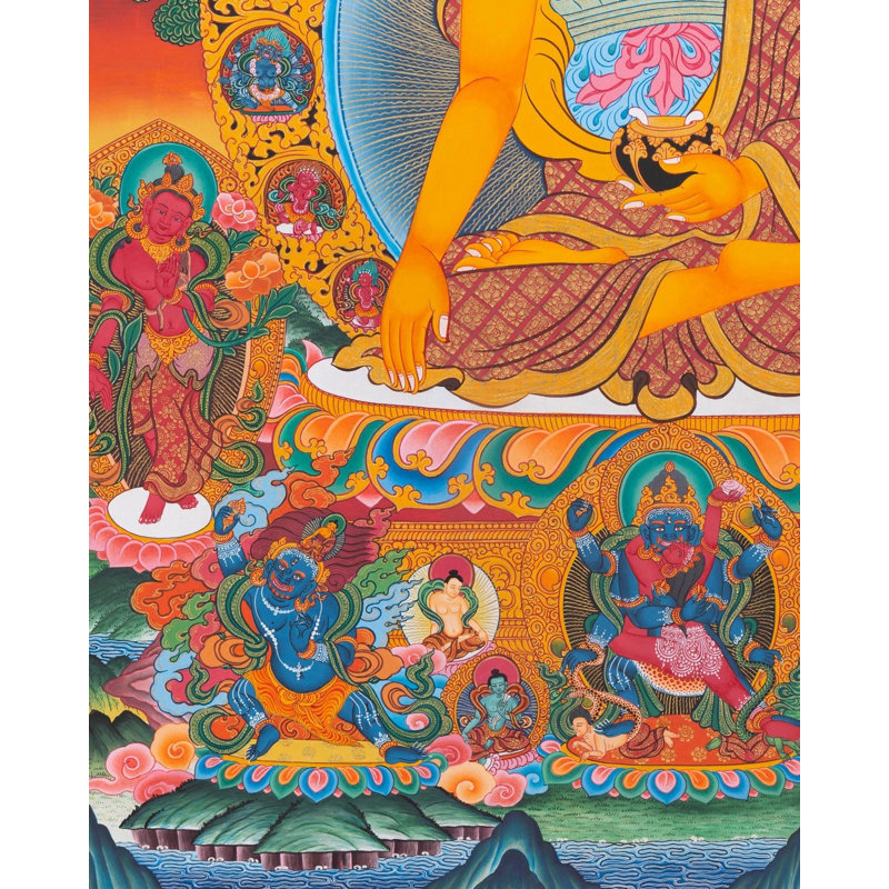 Bouddha Shakyamuni Thangka (Thangka sans brocart)