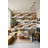 Geometric Wallpaper Wavy Earth Tones Wall Mural