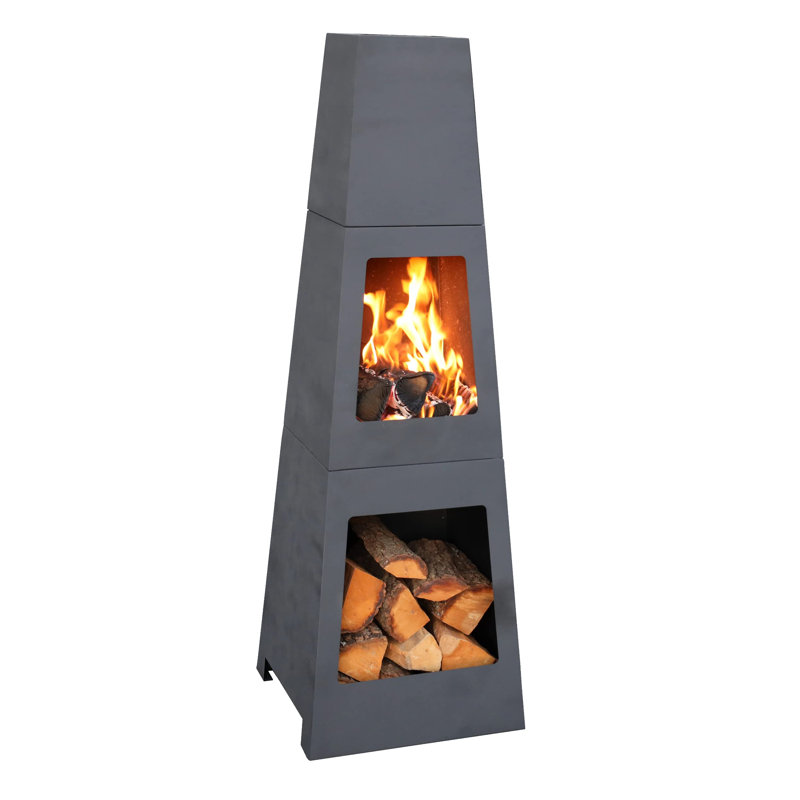 Schwamm Column Wood Burning Smokeless Chimnea