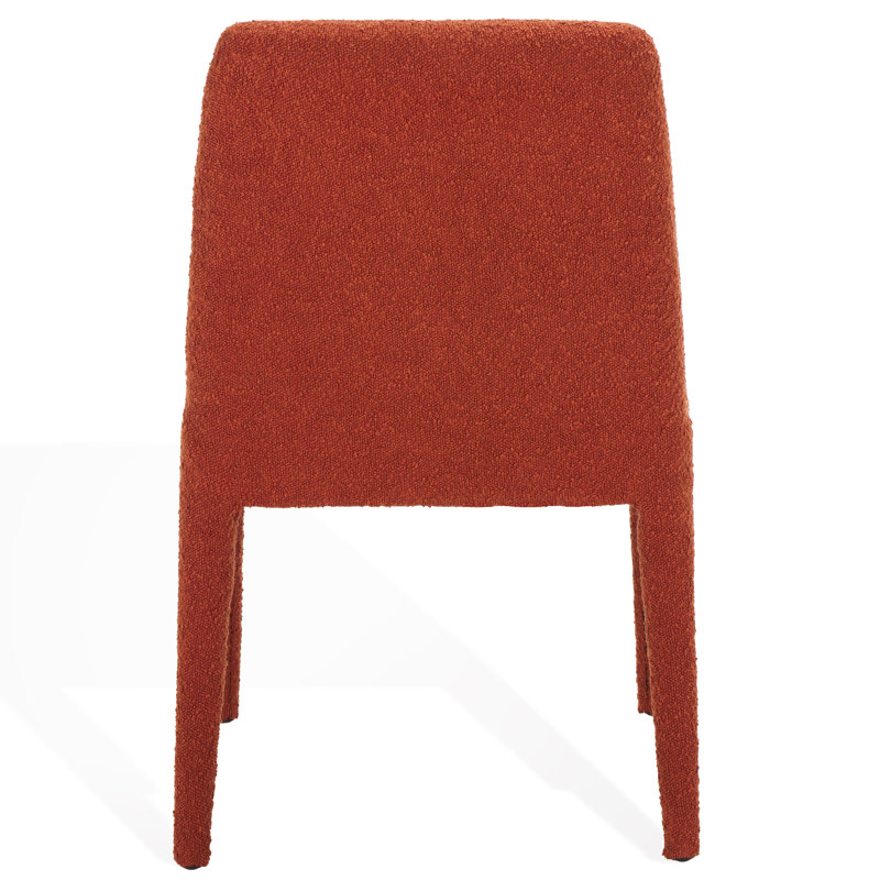 Derrick Upholstered Dining Chair, Rust Orange