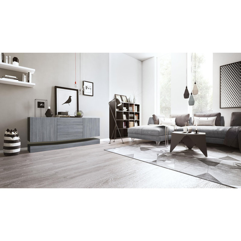 Mccool 178 Cm Wide 3 Drawer Sideboard, Avola Anthracite
