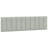 vidaXL Headboard Cushion Hanko Light Grey 137 cm Velvet-697694262-697694267